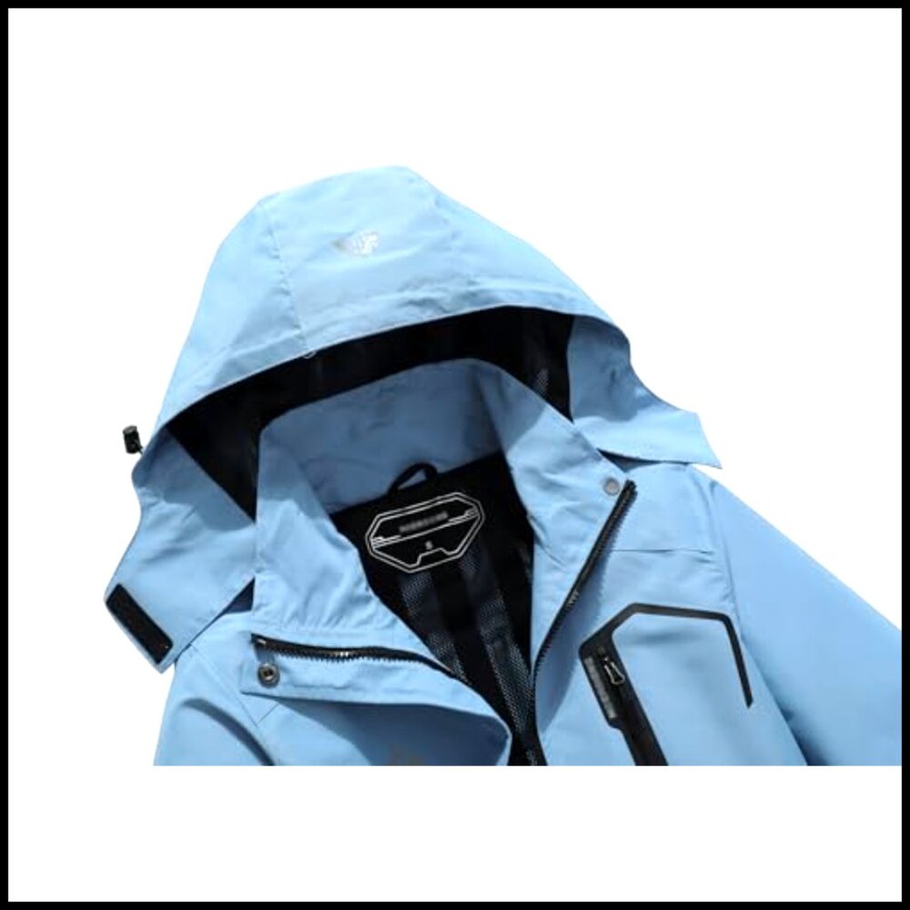 Waterproof Lightweight Rain Jacket Windproof Brea… - image 5